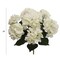 Box of 2 Cream Artificial Hydrangea Bushes - 7 Realistic Silk Blooms per Bush for Elegant Home Décor & Bouquets - Perfect Year-Round Display, Floral Home by Artificial Flowers